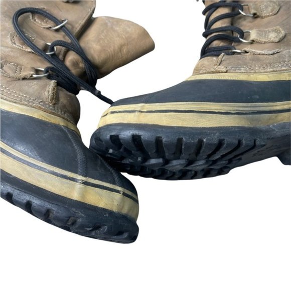 SOREL Men's Vintage Kaufman Caribou Tan Leather Waterproof Snow Boots *No Size* - Picture 12 of 16